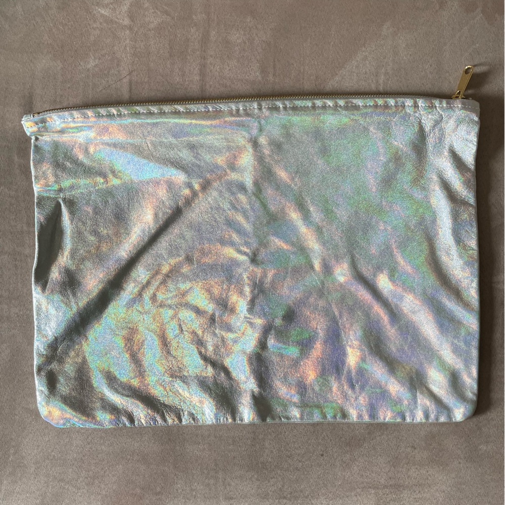 American Apparel Holographic Leather Pouch (Large)